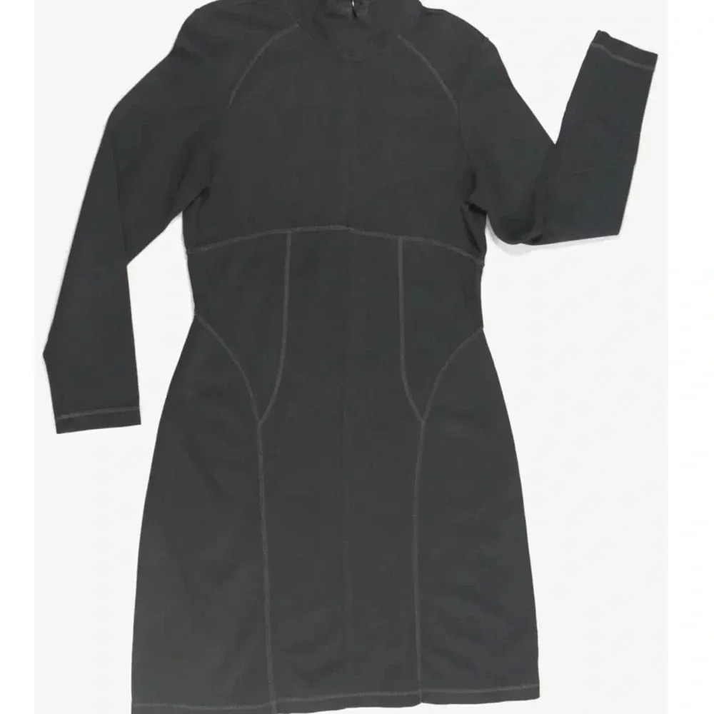 Athleta Cassidy Ponte Dress Size Small Tall Stretch Contrast Stitch Half Zip. - Picture 6 of 7